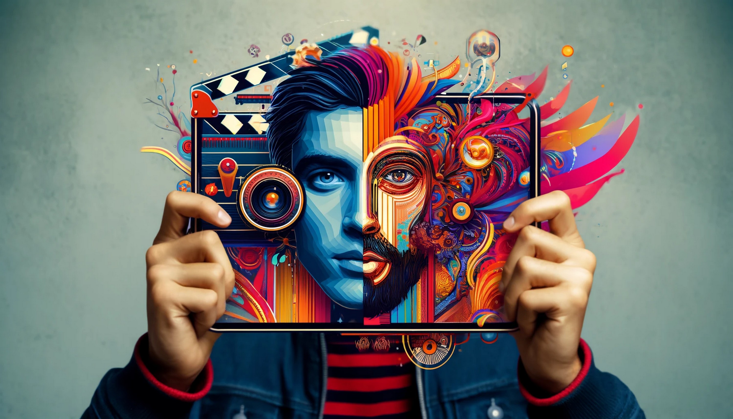 Le deepfake permet d’insérer son image dans des scènes vidéo. © D. Ichbiah avec Dall.e 3